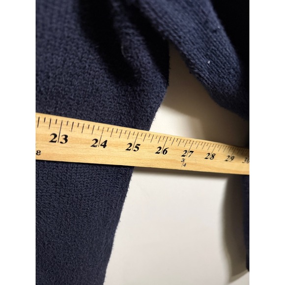 Polo Ralph Lauren Mens XL Quarter Zip Sweater Navy Blue Red Pony Logo Cotton - Picture 7 of 8